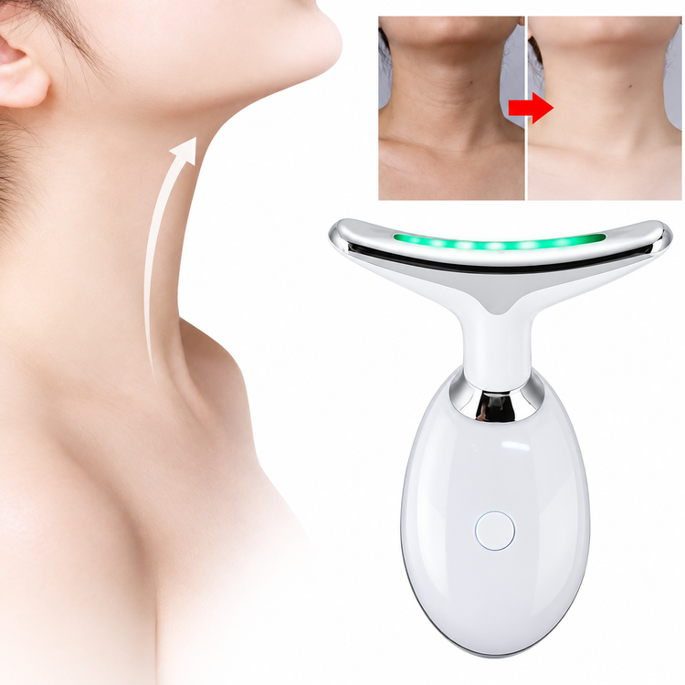 ماساژور صورت و گردن ES1081 سه حالته با نور LED، گرمایش و میکروکارنت