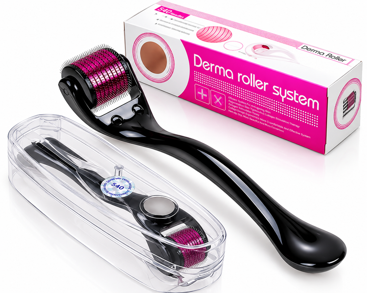 درمارولر ۵۴۰ سوزنه Derma Roller System | رولر میکرونیدلینگ پوست و مو